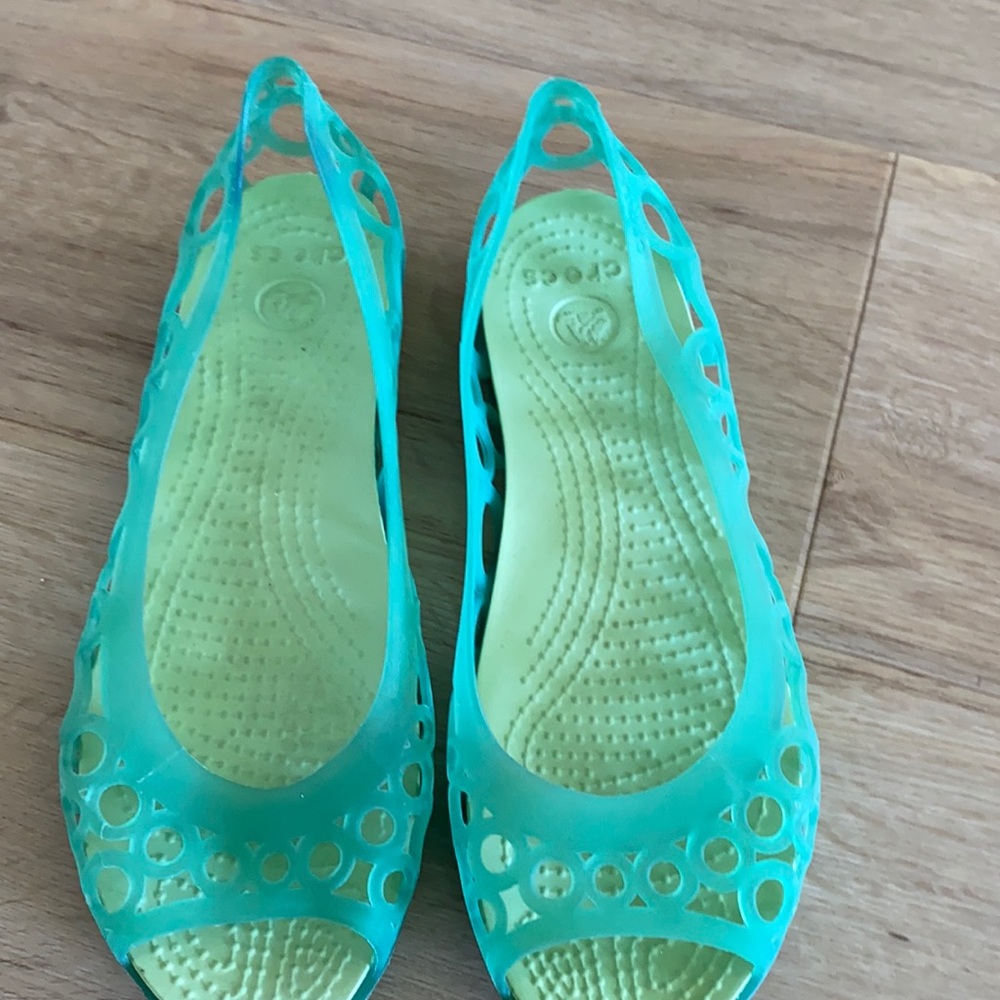 Green crocs